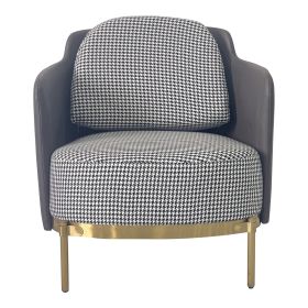 Gray and Gold Sofa Chair
