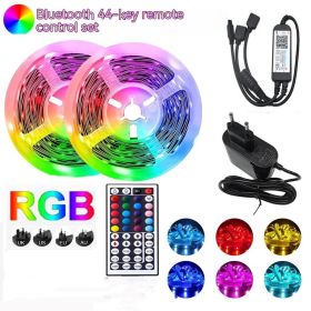Bluetooth RGB Flexible 5050 Smart LED Light Bar (Option: 5050 Non Waterproof 20M-Bluetooth 44 Key-UK)