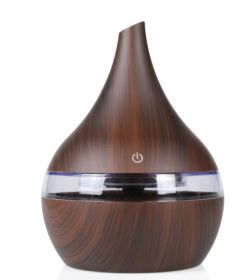 Household Automatic Mini Humidifier Aroma Diffuser (Option: Dark wood grain-USB)