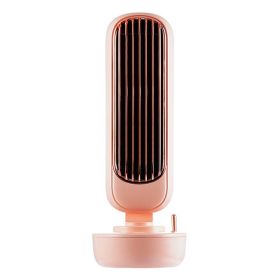 Small Fan Desktop Spray Electric Fan Humidifier (Option: Pink-USB)