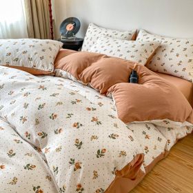 Thickened Brushed Maternal And Child Bedding Student Dormitory Three-piece Set (Option: Zhilan-1.8m bed)