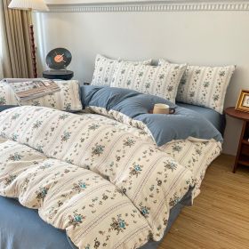 Four-piece Bed Set Jacquard Quilt Cover Sheets (Option: Kate Manor-150to180cm)