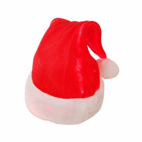 Christmas Colorful Optical Fiber Flashing Hat (Option: Red-Flashing Hat)