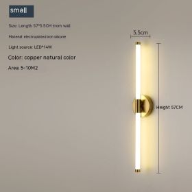 Minimalist Wall Lamp Creative Linear LED Strip Light (Option: Small 570MM Long)