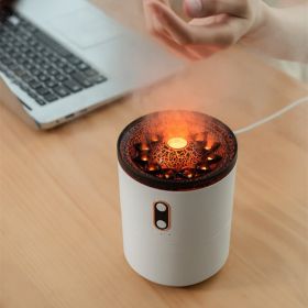Volcanic Flame Aroma Essential Oil Diffuser USB Portable Jellyfish Air Humidifier Night Light Lamp Fragrance Humidifier (Option: Volcanic edition-USB)