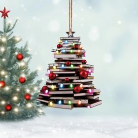 Creative Acrylic Christmas Tree Decoration Pendant (Option: D-8x8cm)