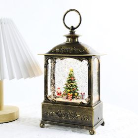 Christmas Decoration Decoration Crystal Lamp Music Box (Option: Christmas Tree)