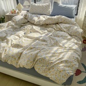 Small Floral Series Bed Sheet Quilt Cover Bedding (Option: Story Little Yellow Flower-150cm Bed Sheet)