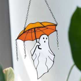 New Mysterious Funny Umbrella Ghost Hanging Ornament Halloween Decoration (Option: Umbrella Ghost)