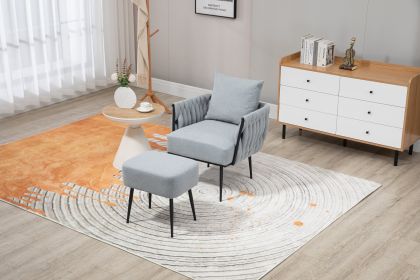 COOLMORE Velvet Accent Chair Modern Upholstered Armchair Tufted Chair with Metal Frame, Single Leisure Chairs for Living Room Bedroom (Color: As pic)