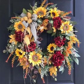 Sunflower Plant Garland Ornament For Home Use (Option: Picture Color)
