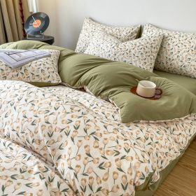 Thickened Brushed Maternal And Child Bedding Student Dormitory Three-piece Set (Option: Xiao Chunye-2.0m bed)